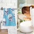 thumbnail image 7 of Skulls on Blue Cotton Face Towels Soft Hand Towel Absorbent Bathroom Towel for Kitchen Hotel Decoration, 7 of 7