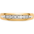 thumbnail image 4 of 14K Yellow Gold With Rhodium Diamond Mens Channel Ring (Size 10) Made In India rm5780-033-ya, 4 of 5
