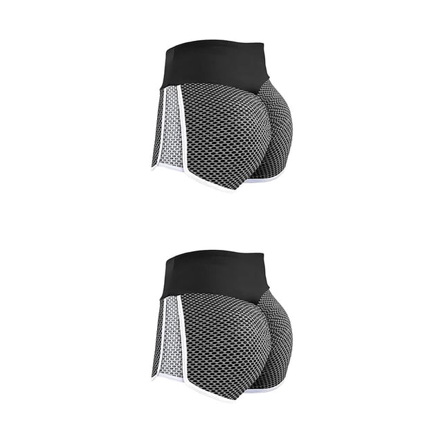 Sonducket Pantalones cortos de verano huecos de cintura alta mallas cortas Sexy Push Up Fitness entrenamiento ropa deportiva Yoga correr ciclismo Type3 NO3