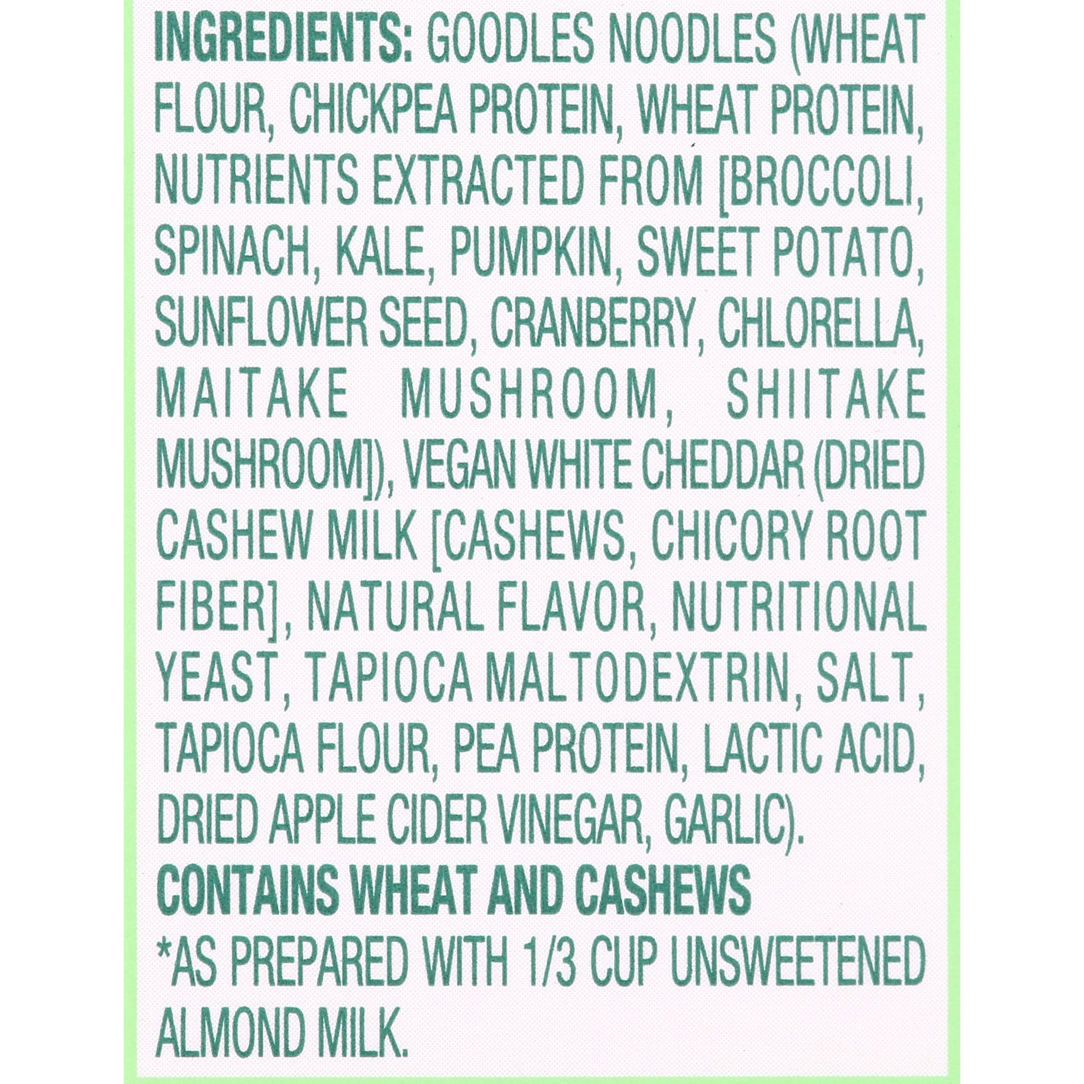 (6 pack) Goodles Mac & Cheese Vegan Is Believin, White Cheddar, Spirals, Shelf Stable, 5.25 oz