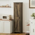 thumbnail image 2 of HOMCOM 67" Kitchen Pantry, Storage Cabinet with Barn Door, Brown, 2 of 10
