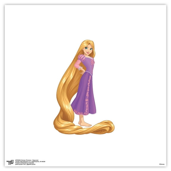Gallery Pops Disney Princess - Rapunzel Wall Art, Unframed Version, 12" x 12"