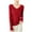 Red, variant on yillto Lightweight Sweaters for Womens Soft Knit Long Sleeve V Neck Sweater Fall Slim Fashion Outfits