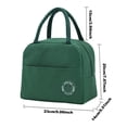 thumbnail image 2 of Binwennn Portable Bento Bag Thermal Bag Lunch Bag Lunch Bag With Rice Bag Lunch Storage Bag Work School Solid Color 600D Material Divided Food Storage Containers Small Food Containers with Lids, 2 of 7