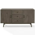 thumbnail image 4 of Crosley Lucas Wooden Mid-Century Modern Sideboard in Gray, 4 of 16