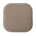 thumbnail image 3 of Alexis Memory Foam No Slip Back 16 x 16 Chair Pad Cushion 4 Pack - Chocolate, 3 of 7