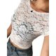 thumbnail image 4 of TRKIYQC - Camiseta de manga corta con encaje para mujer TRKIYQC  moderno, 4 of 9