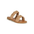 thumbnail image 1 of Women's Ruched Double Strap Flat Slide Sandal 20591, 1 of 6