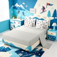 thumbnail image 3 of Erosebridal Black Hockey Puck 7 Pieces Full Size Bedding Sets,Modern Ice Skater Full Size Bed in a Bag,Light Gray Reversible, 3 of 7