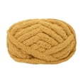 thumbnail image 1 of Hilo de lana grueso Hilo de peso Hilo de tejer a mano Hilo de verano Jumbo Hilo voluminoso para tejer bufandas Mantas Tejido Macramé Cama para Jengibre amarillo, 1 of 8