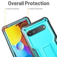 thumbnail image 4 of FITO For Google Pixel 6A Case, Phone Case with Screen Protector and Kickstand (Blue), 4 of 8