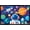 Black Framed Version, variant on Science - Space Planets And Astronaut Wall Poster, 22.375" x 34" Framed