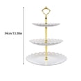 thumbnail image 4 of Advancent Bandeja para pasteles, herramienta de soporte, estante de almacenamiento para postres, banquete de boda, fiesta, mesa, pastelería, Mostrada Blanco, 4 of 6