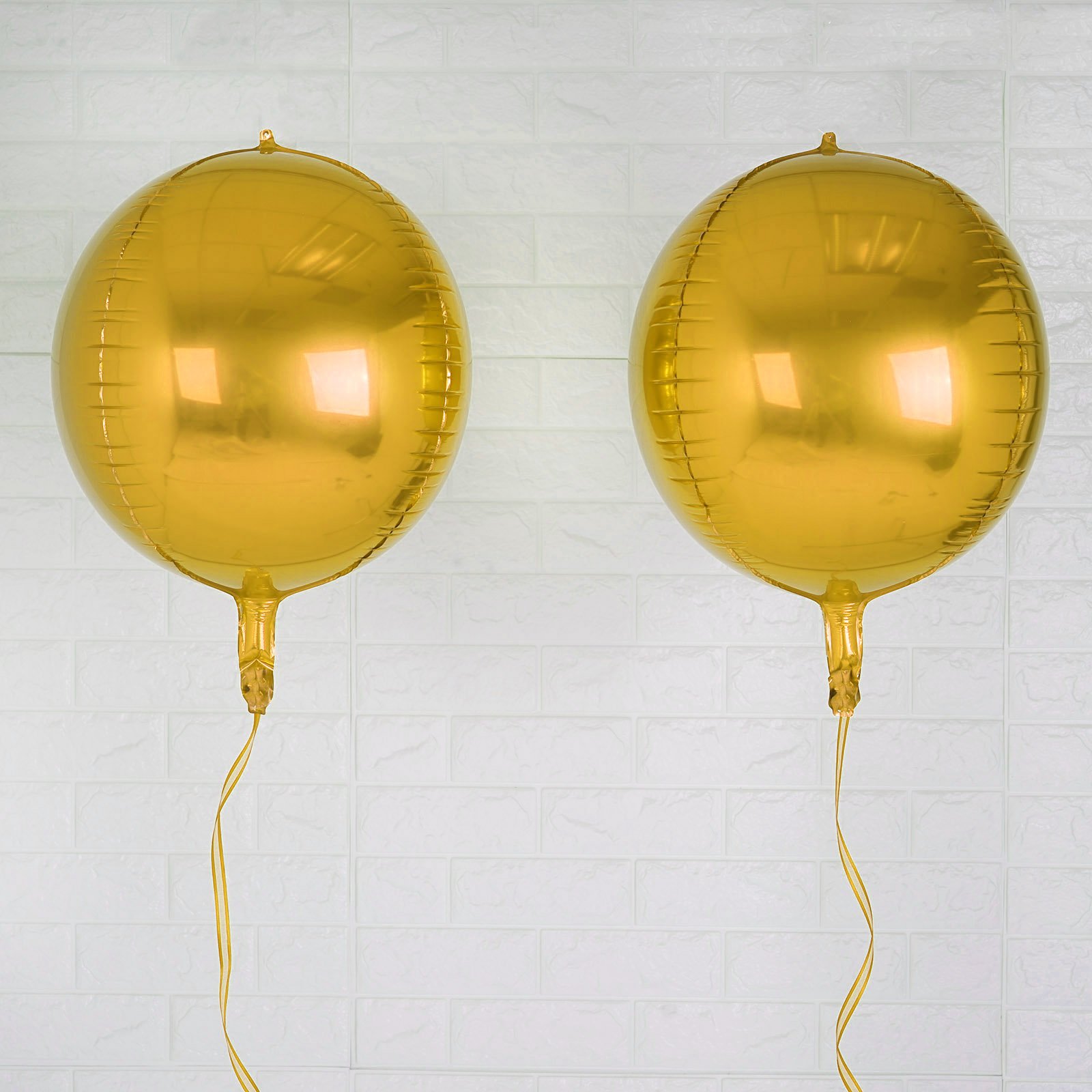 Efavormart 2 Pack 14" Aluminum Foil Round Sphere Balloon Wholesale 4D