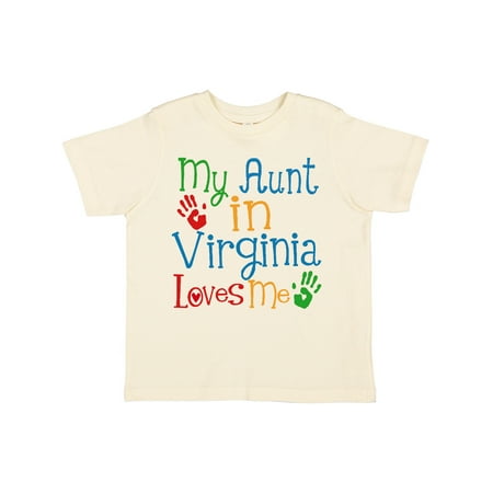 

Inktastic My Aunt in Virginia Loves Me Gift Toddler Boy or Toddler Girl T-Shirt