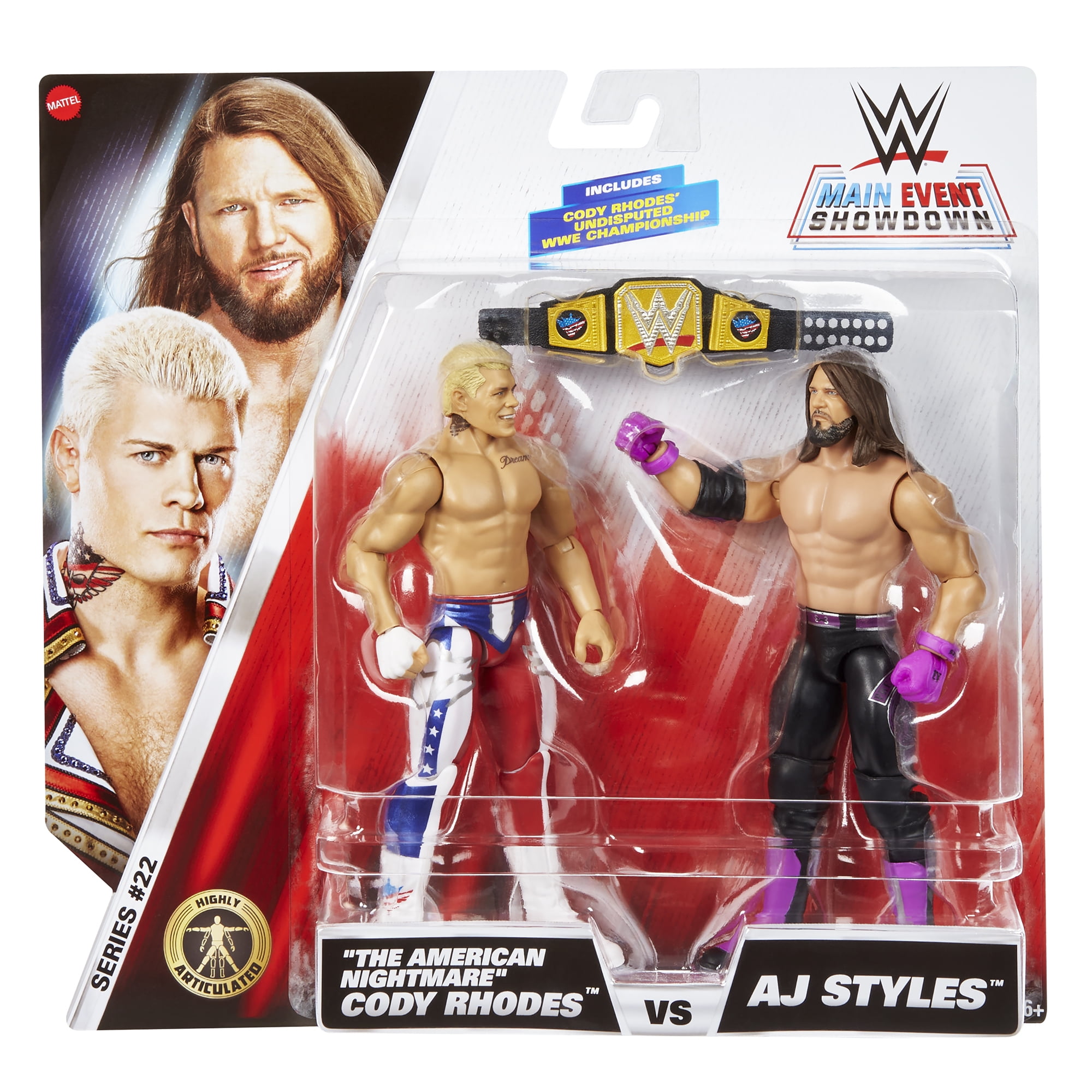 WWE AJスタイルズ & アンダーソン & ギャローズ フィギュア 3体セット WWE Elite Action Figure AJ Styles with Accessory, HKP03