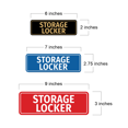 thumbnail image 5 of Signs ByLITA Standard Storage Locker Sign (Black) - Large, 5 of 6