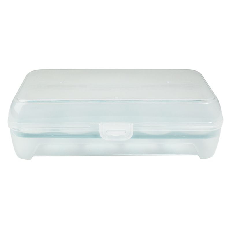 Egg Holder, Deviled Egg Tray with Lid Egg Carrier Box Dispenser