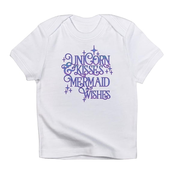 CafePress - UNICORN KISSES And MERMAID WISHES T Shirt - Infant T-Shirt