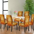 thumbnail image 5 of Dining Chair Covers Happy Thanksgiving Pumpkins Autumn Leaves Dining Chair Covers Set of 4 Removable Washable Farmhouse Dining Chair Covers Spandex Stretch Chair Protector for Kitchen,Hotels, 5 of 6