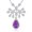purple, variant on 925 Sterling Silver Crushed Ice Cut Lab Sapphire High Carbon Diamonds Gemstone Pendant Necklace Fine Jewelry