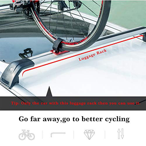 JFOYH Bicycle Rack Bike Cargo Racks Carrier Quick-Release Alloy Fork Car Bike Block Alloy Mount for MTB Road Bike Accessories SUV Rooftop Mounted Balck, Gray, Red