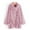 Pink, variant on Tejiojio Jackets Clearance Women Casual Solid Turtleneck Big Pockets Cloak Coats Vintage Oversize Coats