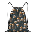 thumbnail image 1 of Xecao Cigar Pattern Sports Drawstring Backpack - String Swim Gym Bag with Wet Proof Pocket for Women&Men-Small, 1 of 6