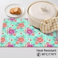 thumbnail image 5 of Placemat, Pioneer Flower Floral Print Pattern Place Mats Table Mat Set Of 2, PVC Washable Placemats for Party Kitchen Dining Decoration, 18x12 Inch, Fade Resistant, 5 of 6