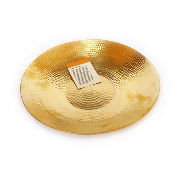 De Kulture Works Pure Brass Fruit Plate For Serving 10 (D) inches