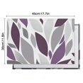 thumbnail image 5 of Purple Leaf Pattern Summer Placemats Table Placemats Set Of 6-Linen Kitchen Washable Placemats Table Mats 11.8"x17.7"Non-Slip Heat Resistant, 5 of 5