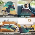 thumbnail image 2 of Yayeee Throw Blanket for Couch Soft Warm 60" x 80" Sofa Chair Bed Decoration, Astronaut and Sky, 2 of 7
