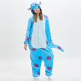 thumbnail image 1 of Pijama de animales Monster Inc para adultos y hombres, mono de la universidad, Kigurumi, una sola pieza, 1 of 4