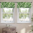 thumbnail image 2 of LALILO Kitchen Curtain Valance Tropical With Exotic Palm Rod Pocket Window Curtain 52"x 18" Set of 2, 2 of 5