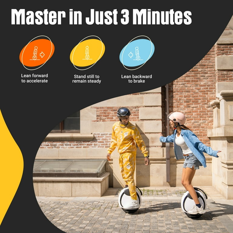 INMOTION E20 Electric Unicycle 14 Inch Self balancing One Wheel EUC for Commuting Entertainment Walmart
