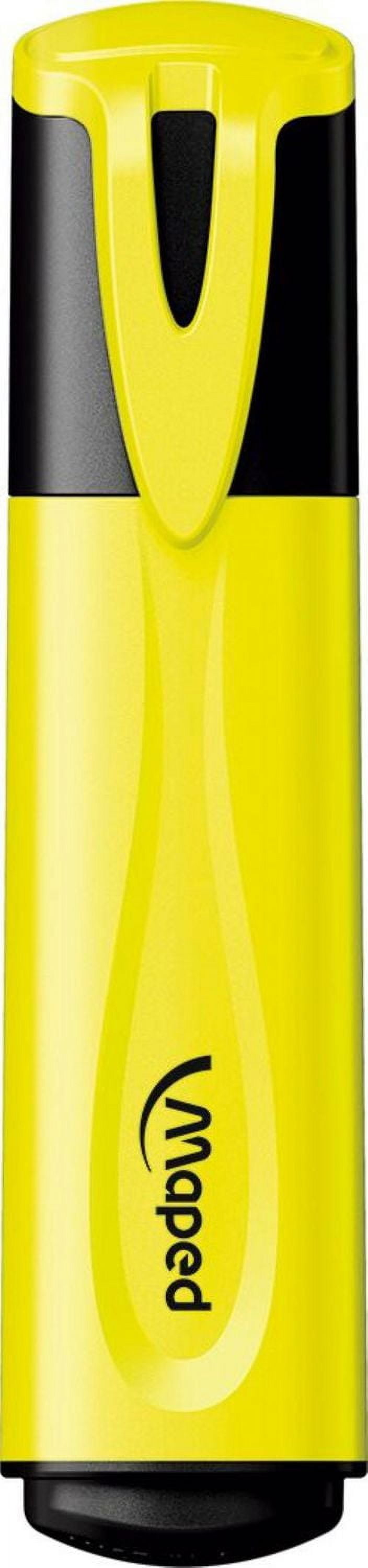 Maped Yellow Highlighter - Chisel tip, yellow Bright colours to highlight your writing