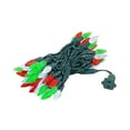 thumbnail image 2 of Novelty Lights 70 Light C6 LED Christmas Mini Light Set, Commercial Grade Outdoor String Lights, Red/Green/Pure White, Green Wire, 24 Feet, 2 of 8