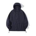 thumbnail image 5 of Men's Golf Jacket Casual Windbreaker Lightweight Zip Up Stylish Fashion Coat Men Solid Color Zipper Pocket Stand Up Collar Long Sleeve Hoodless Outwear Jackets, 5 of 7