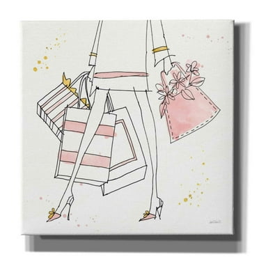 Epic Graffiti 'Fashion Feet II' by Anne Tavoletti, Canvas Wall Art, 12"x12"