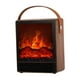 thumbnail image 2 of Calentador de chimenea eléctrico ajustable Decoración del hogar para el escritorio de la sala de estar del hogar Marrón, 2 of 9