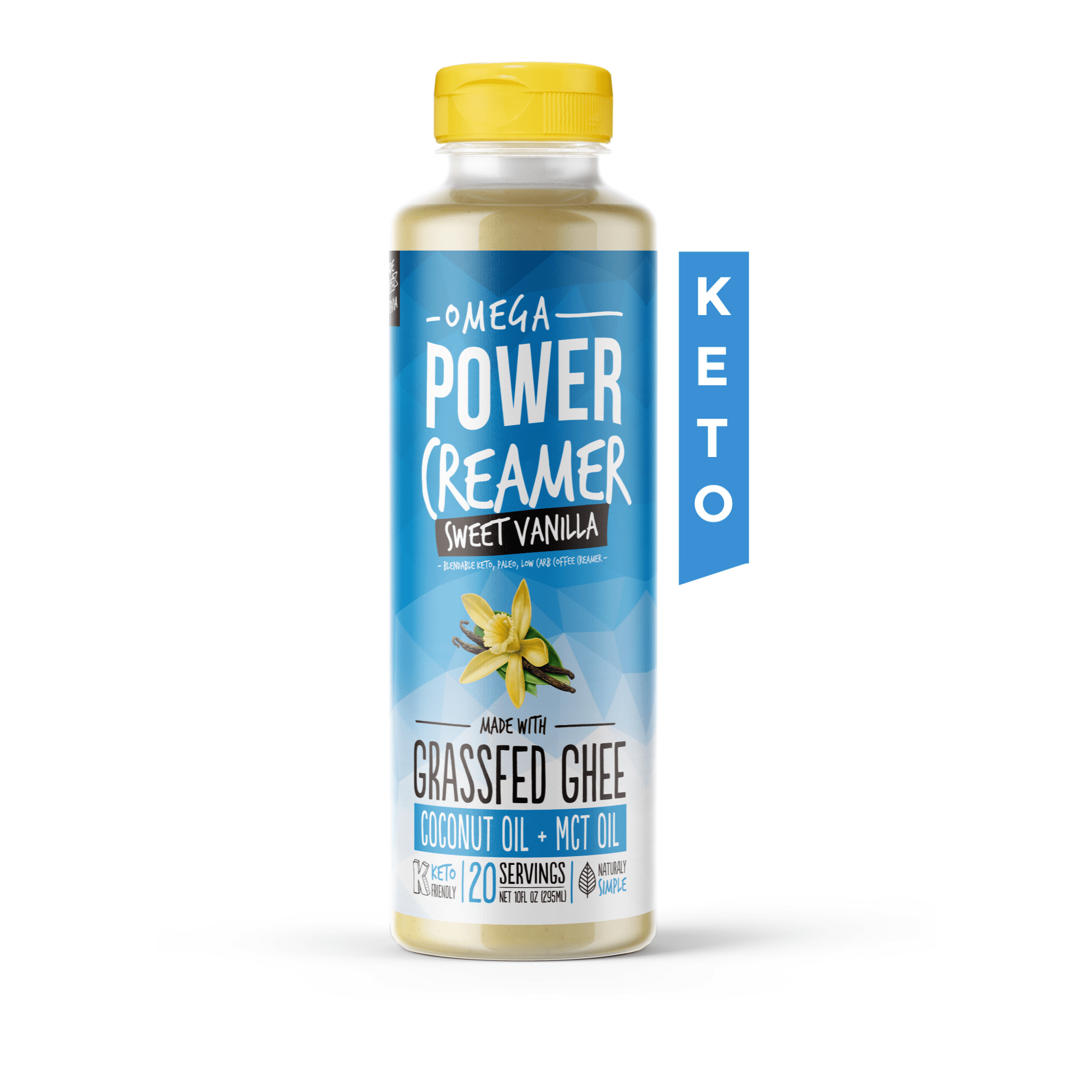 Omega PowerCreamer - VANILLA Keto Coffee Creamer (Liquid ...