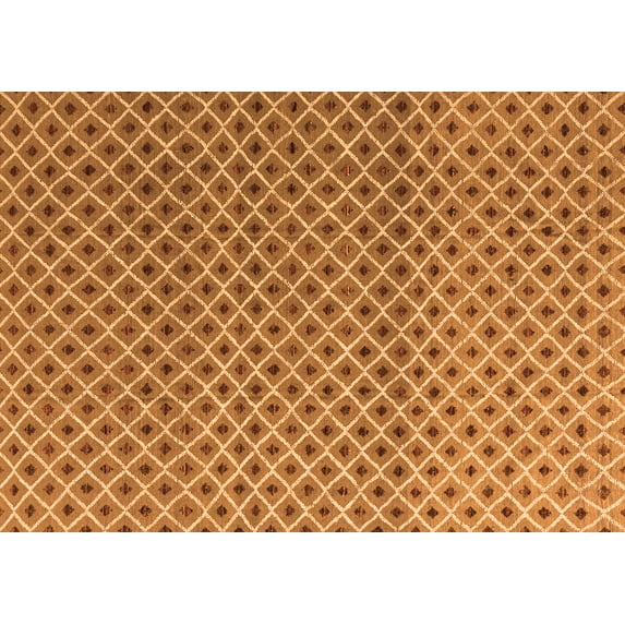 Ahgly Company Indoor Rectangle Abstract Orange Modern Area Rugs, 8' x 10'