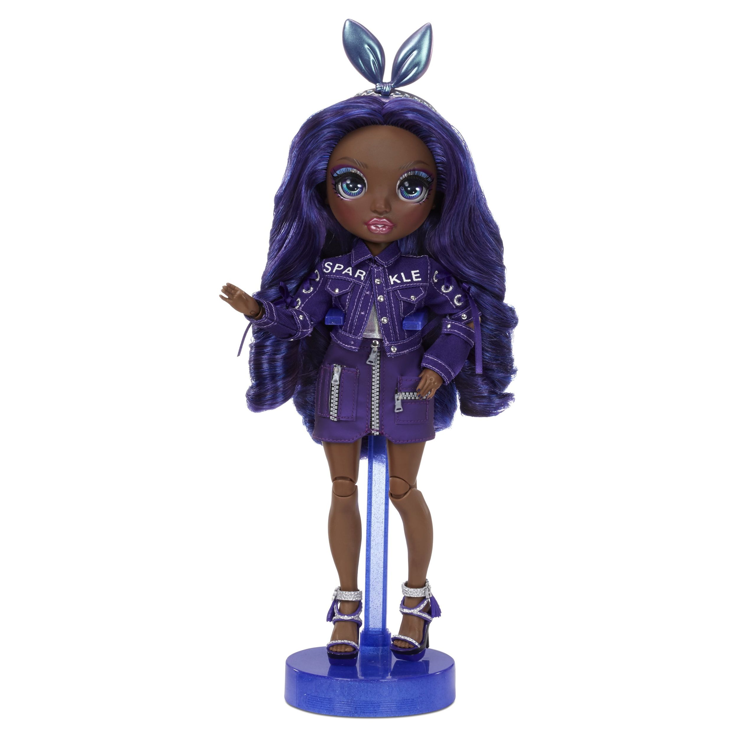 Rainbow High Krystal Bailey – Indigo (Dark Blue Purple) Fashion Doll With 2 Complete Mix & Match Outfits And Accessories, Toys for Kids 6-12 Years Old - image 5 of 8