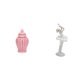thumbnail image 1 of Jarrón De Porcelana Con Tapa Y Figura De Bailarina. Escultura Decorativa Moderna Para Arreglos Florales Y Exhibición De Ornamentos Creativos., 1 of 8