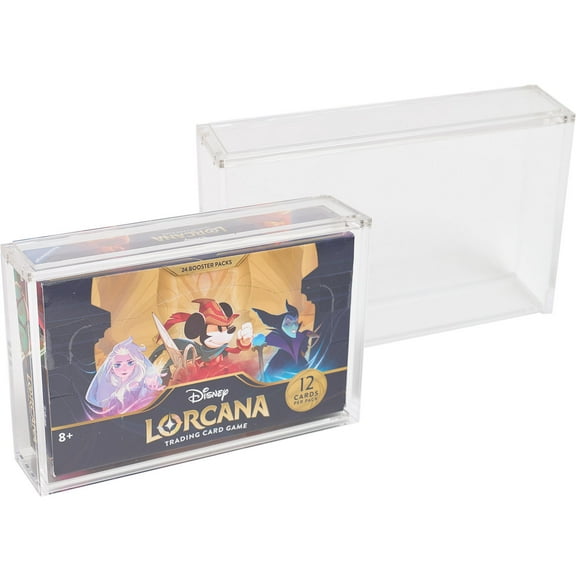 Acrylic Display Case for Disney Lorcana Booster Box Premium Magnetic Top 6mm