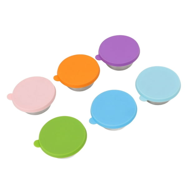 Sauce Container,6Pcs Salad Dressing Container Sauce Containerwith Lid