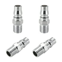 Uxcell Air Hose PlugPressure Washer Accessories 1/4-inch G Male Nipple Quick Coupler 4Pcs
