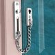 thumbnail image 5 of Cadena de seguridad para puerta Cerradura antirrobo Cerradura de puerta de acero inoxidable Cerradura de puerta corredera Sala de estar con 4 tornillos para puertas de ventana de madera (165 * 123 mm) JM, 5 of 5
