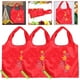 thumbnail image 5 of bolsas ecológicas plegables reutilizables estilo fruta, bolsos de compras portátiles de poliéster para mujer (estilo fresa), 5 of 8