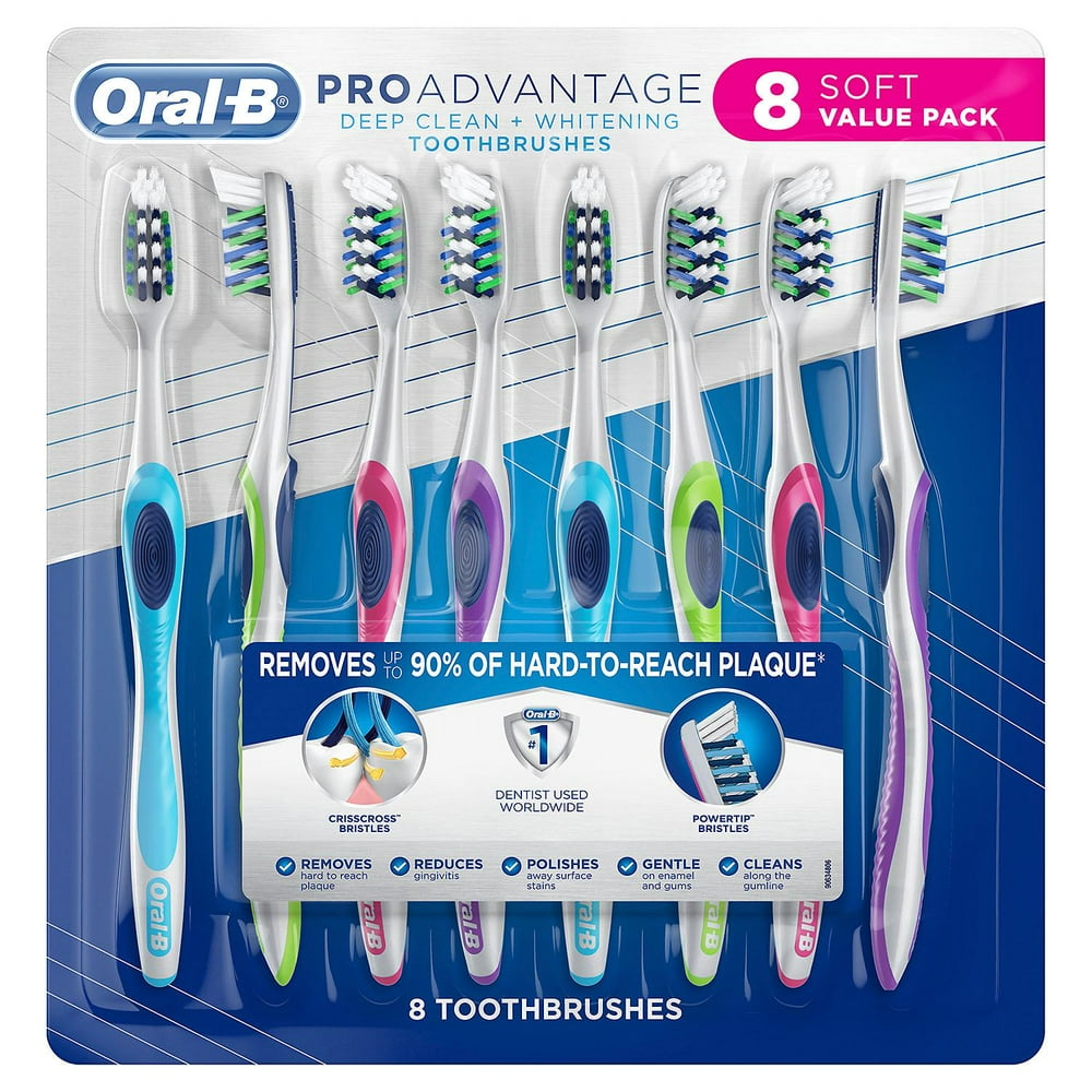 The OralB ProAdvantage CrissCross Toothbrushes, 8 ct. (Choose Soft or